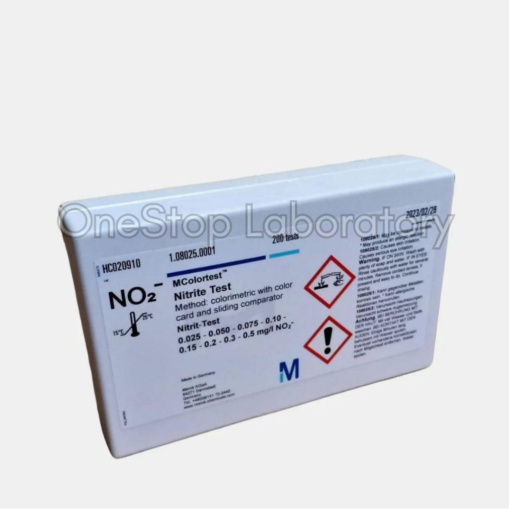 MERCK 108025.0001 Nitrite Test Kit Mcolortest 200 tests 108025