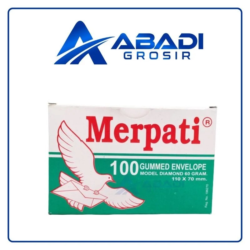 

Amplop Merpati 110×70 Hijau