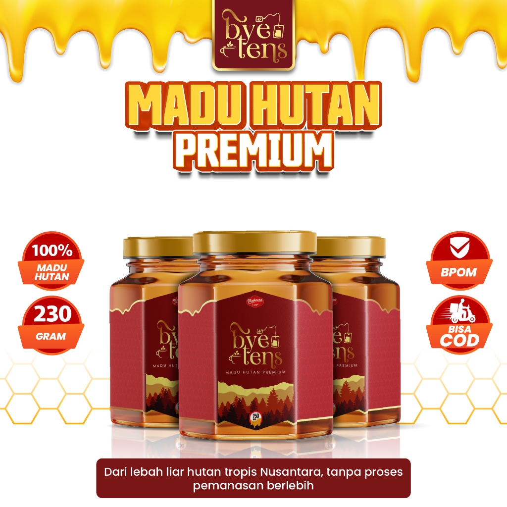 

Madu Hutan Premium Bye Tens - Menjaga Jantung, Menstabilkan Kolesterol, & Tetap Bertenaga