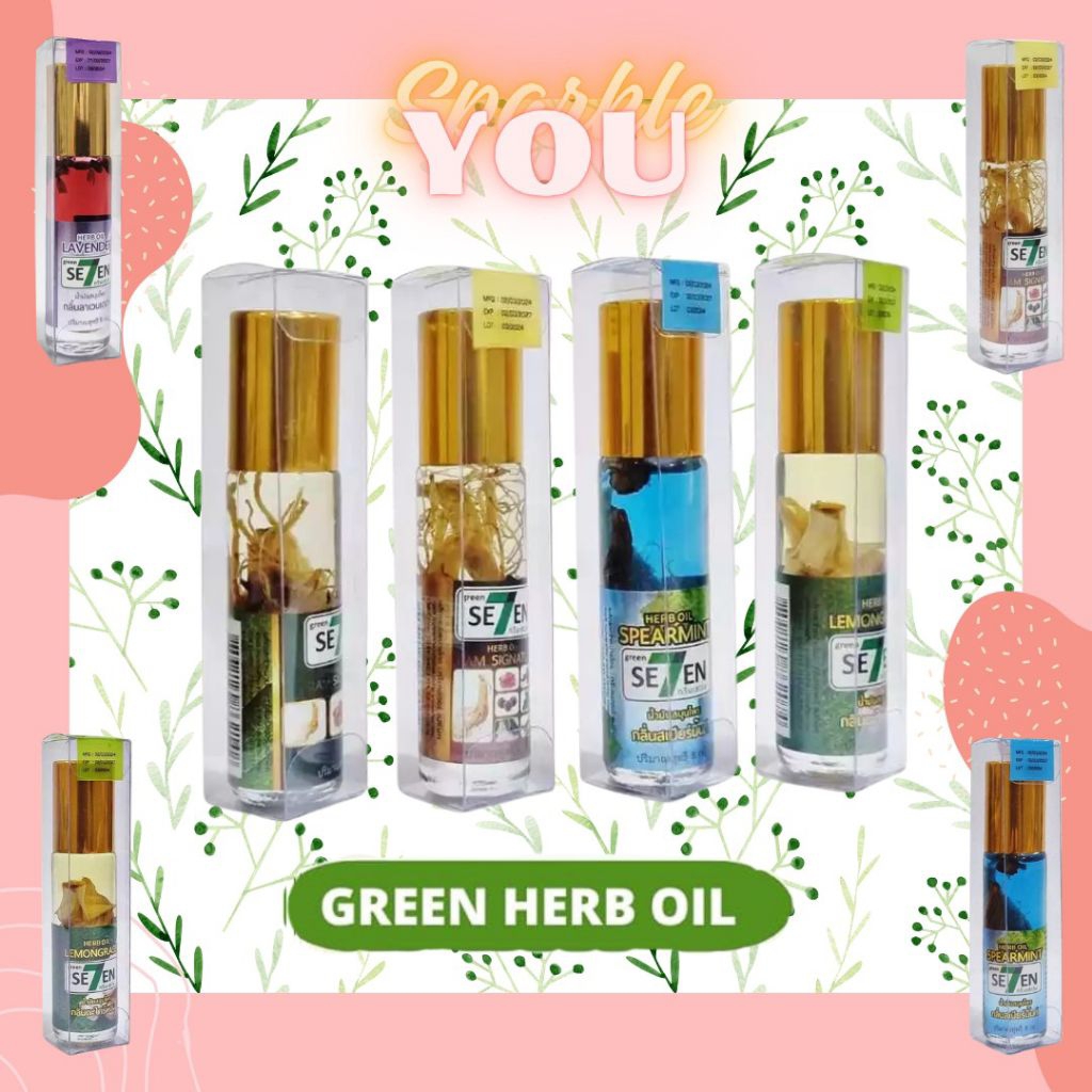 [100% ORI THAI] Green Se7en Oil Roller 8 CC