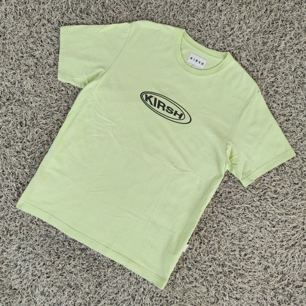 TS55 oval logo tee original kaos kirs logo original green kir5h logo