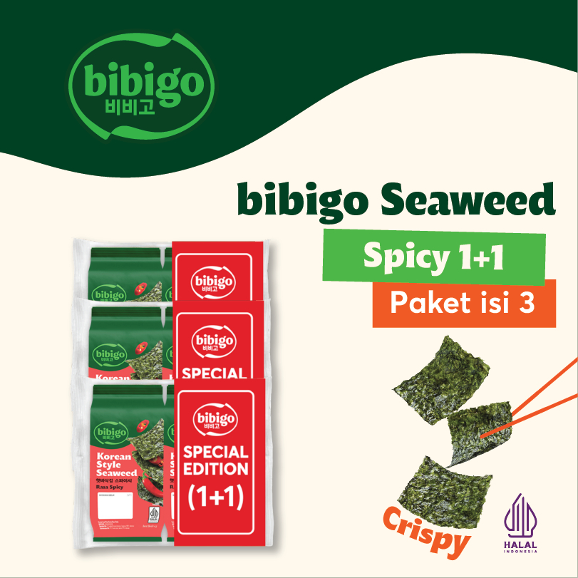 

Seoul Set - bibigo Korean Style Seaweed Spicy 4 Gram (1+1)
