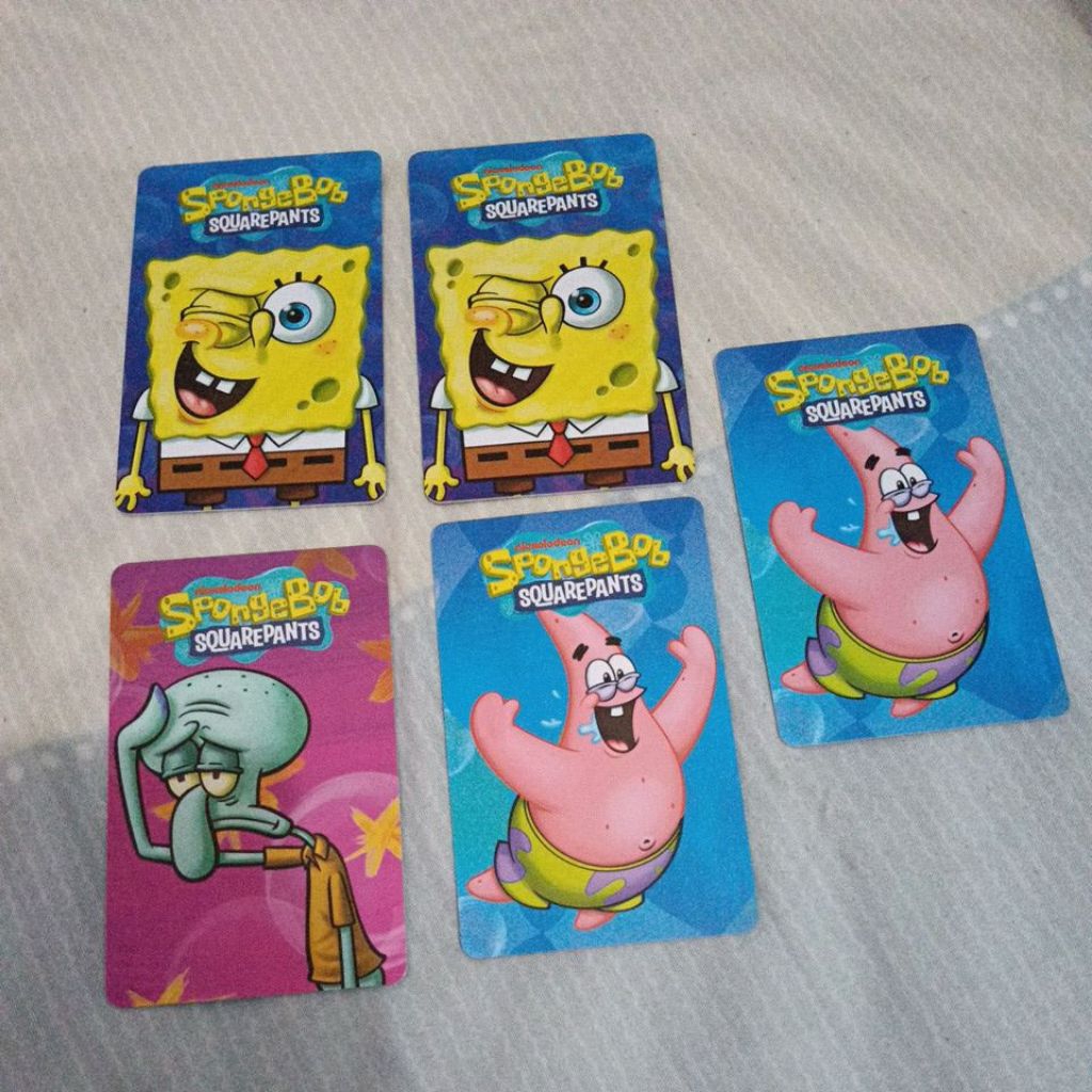 Kartu mainan Original Timezone SpongeBob,Squidward ,Patrick star per pc