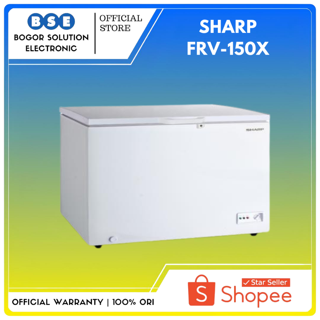 Sharp FRV-150X Chest Freezer Series 140 Liter Sharp FRV150X Key Lock