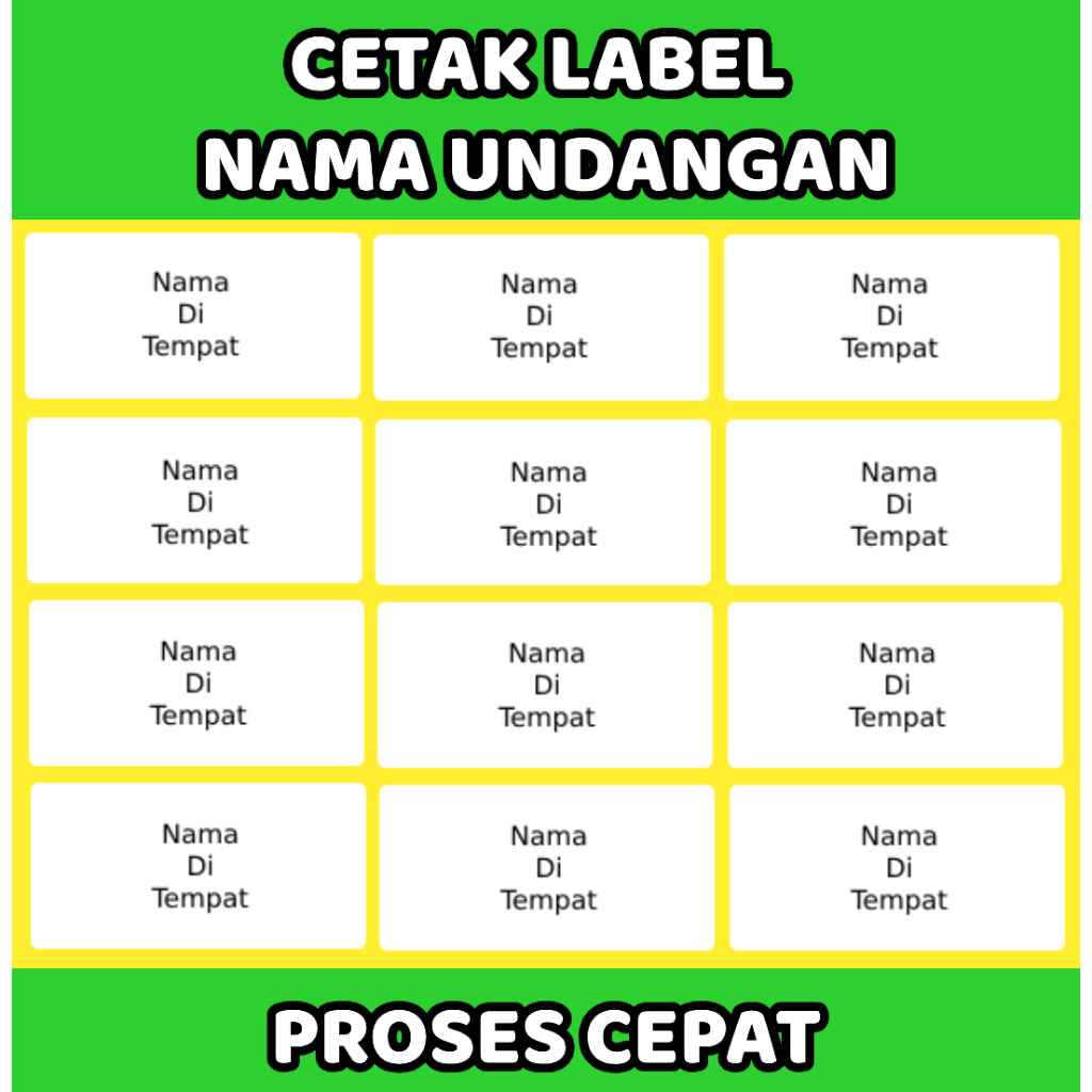 

Cetak Label Nama Tamu Undangan No 103