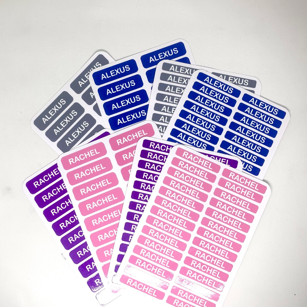 

92 pcs Stiker Label Nama Waterproof untuk segala kebutuhan