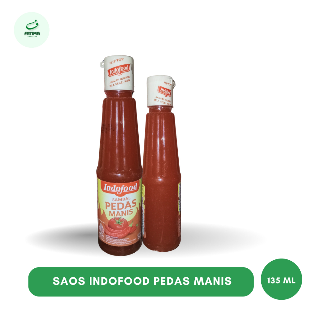 

saos indofood pedas manis kemasan botol 135ml