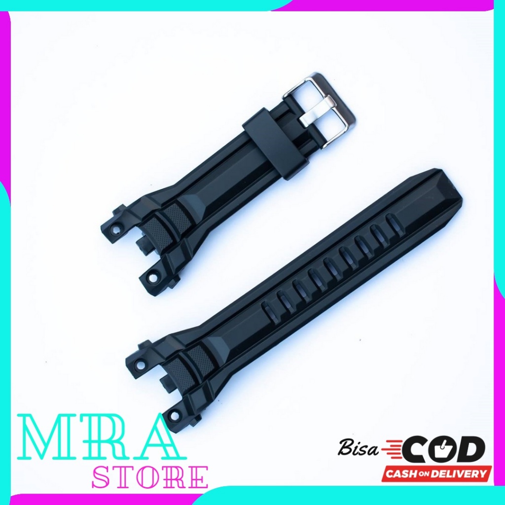 Strap tali jam tangan rubber karet qnq qq q&q m151 QnQ M-151 Hitam Premium