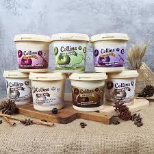 

Glaze Collins Choco All Varian (Dark Coklat, Strawberry, Taro, Tiramisu) 1kg