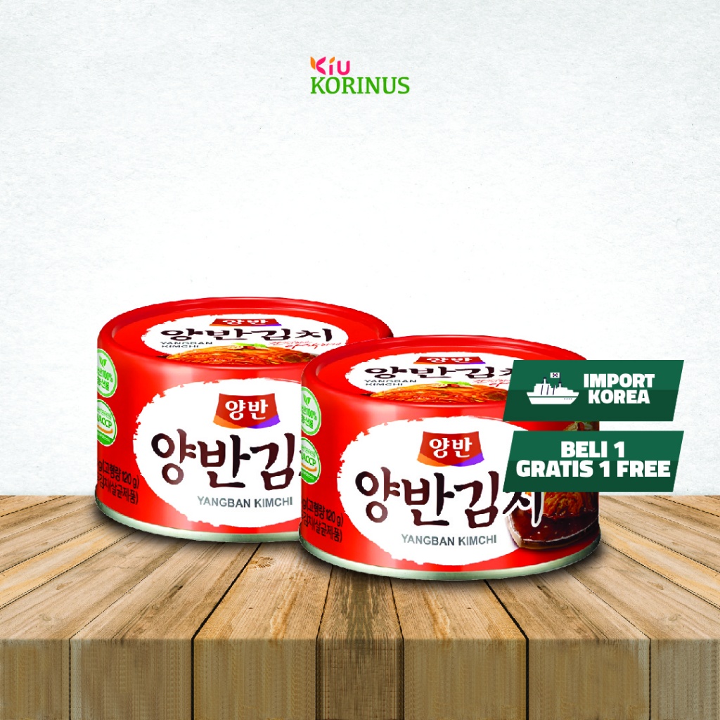 

BUY 1 GET 1 K- Yangban Canned Kimchi/ Kimchi Korea Kaleng 160 gr