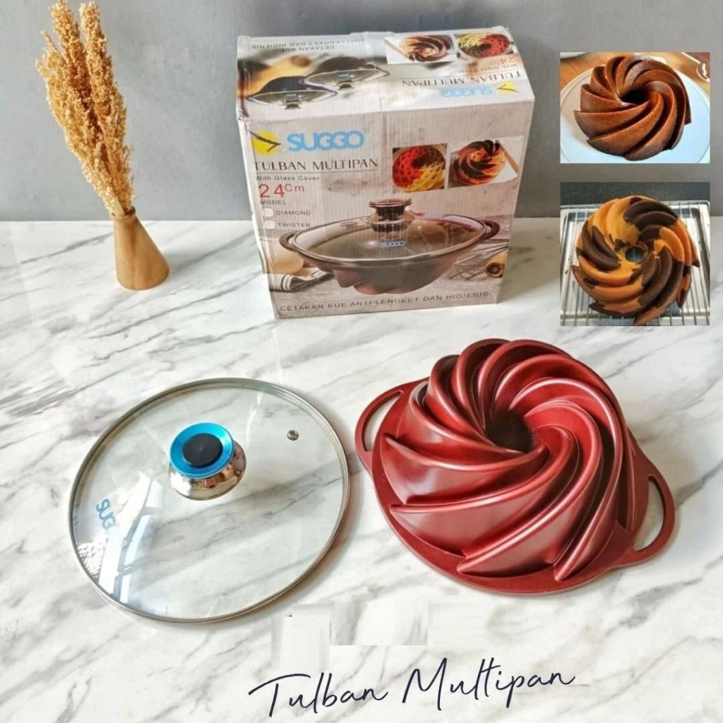 Bolu tulban multipan 24cm suggo twister