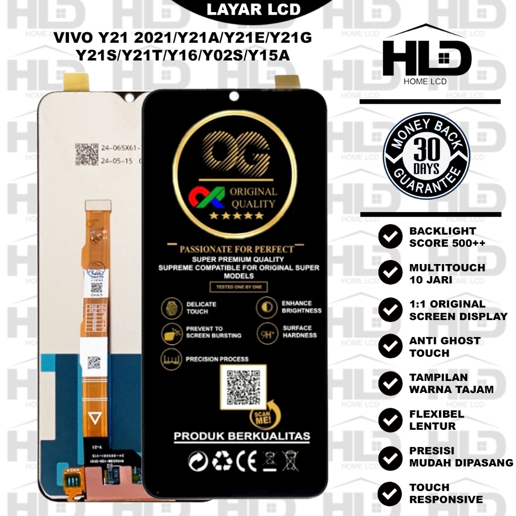 (ORIGINAL) LCD TOUCHSCREEN VIVO Y21-2021-LCD VIVO Y21S-LCD VIVO Y21A-LCD VIVO Y21T-LCD VIVO Y21E-LCD