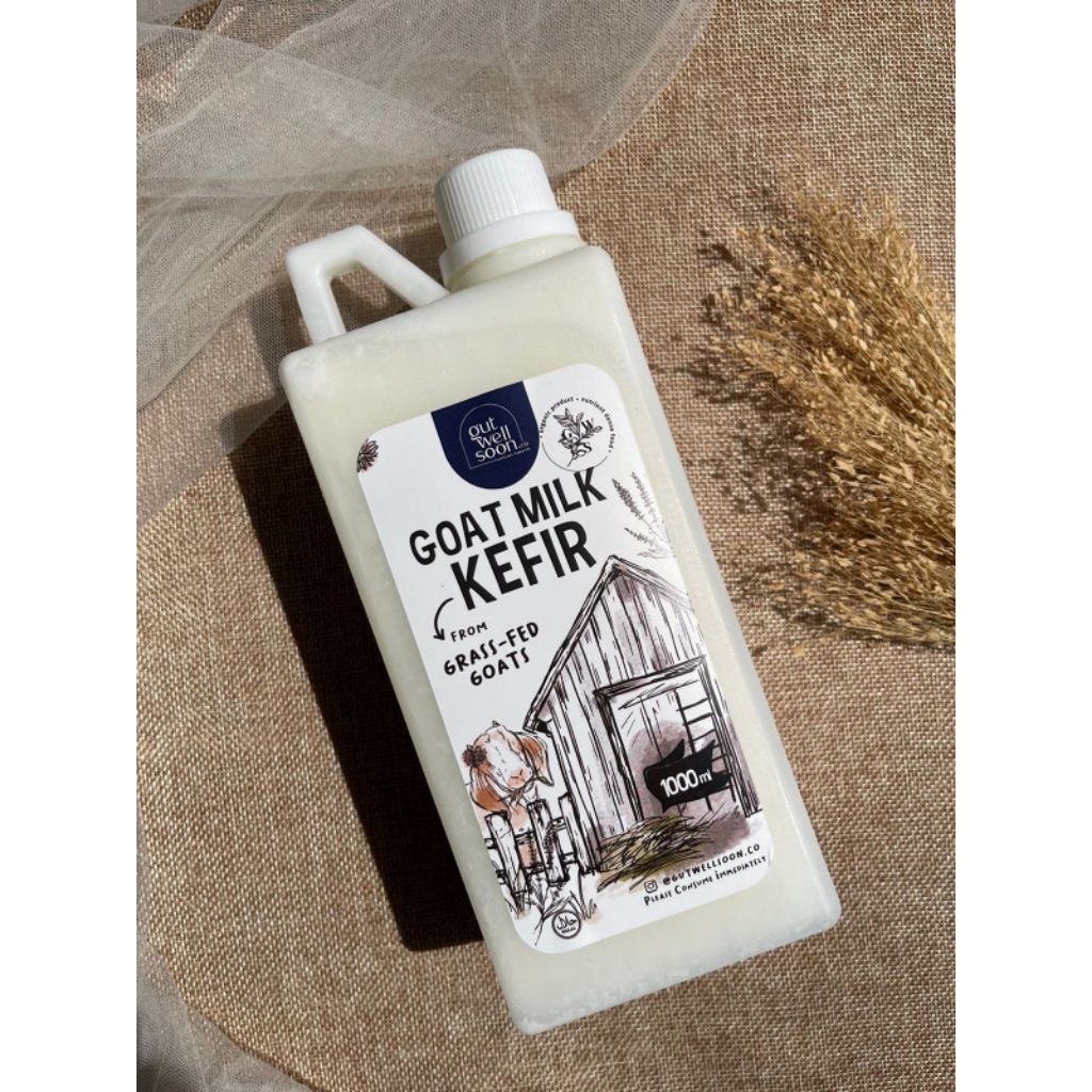 

Goat Milk Kefir / Kefir Susu Kambing Grassfed Beef Organic Gut Well Soon