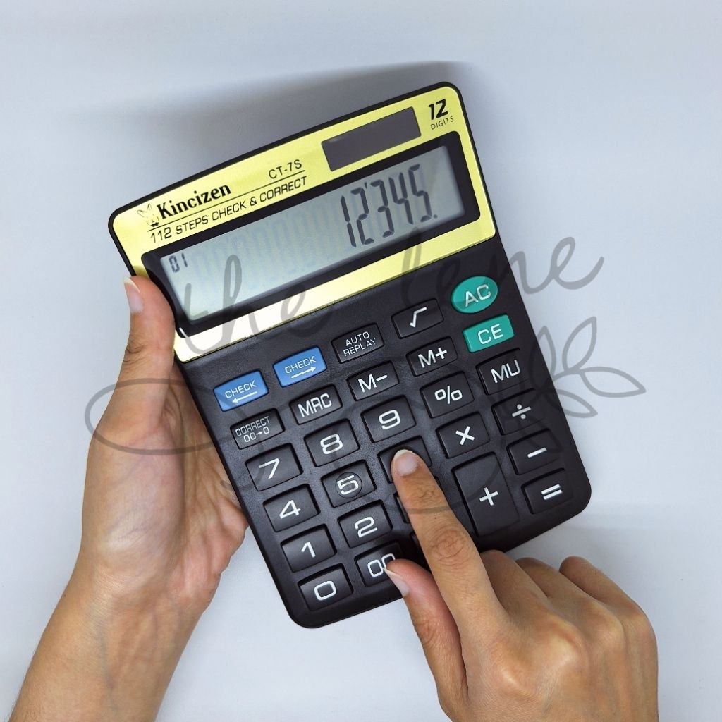 

KALKULATOR TOKO KINCIZEN CT-7S / KALKULATOR DAGANG MURAH / KALKULATOR KASIR 112 STEPS CHECK