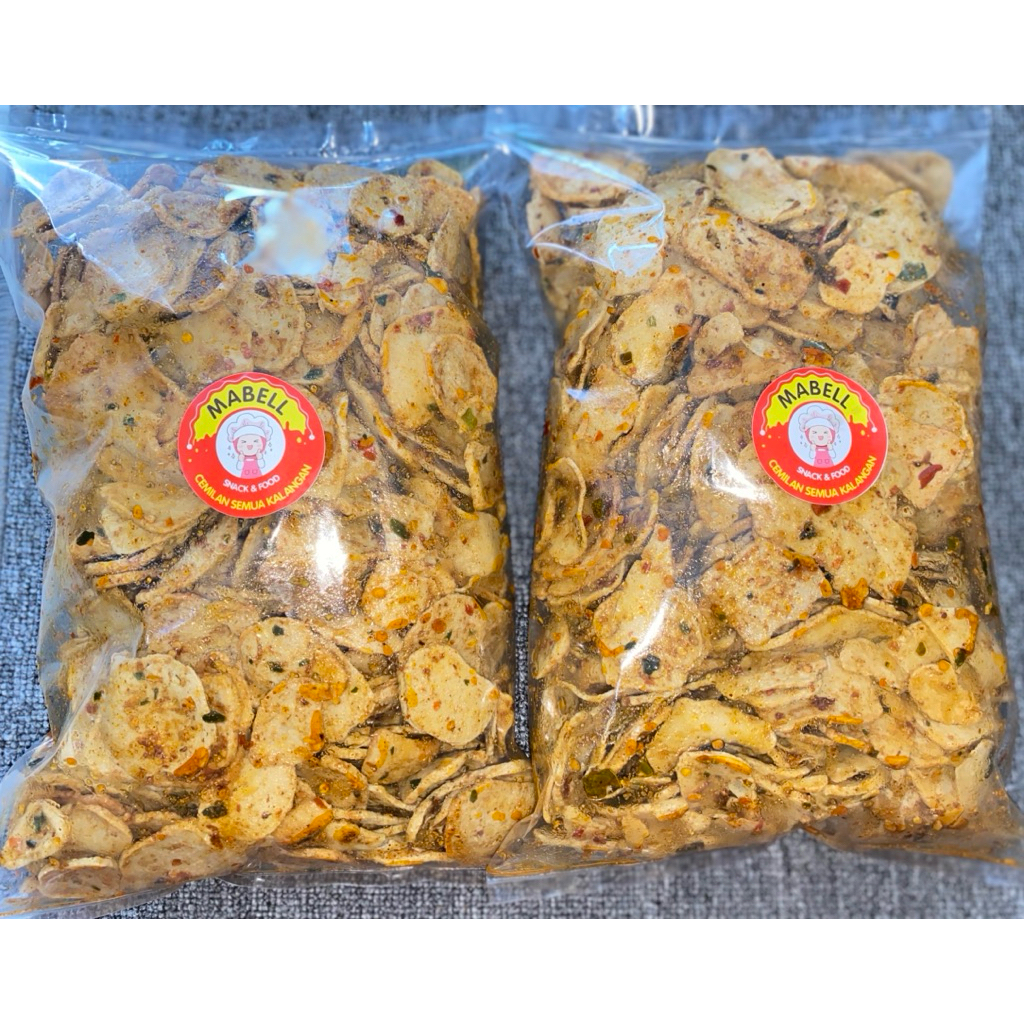 

Basreng Chili Oil Daun Jeruk Homemade Ukuran Besar