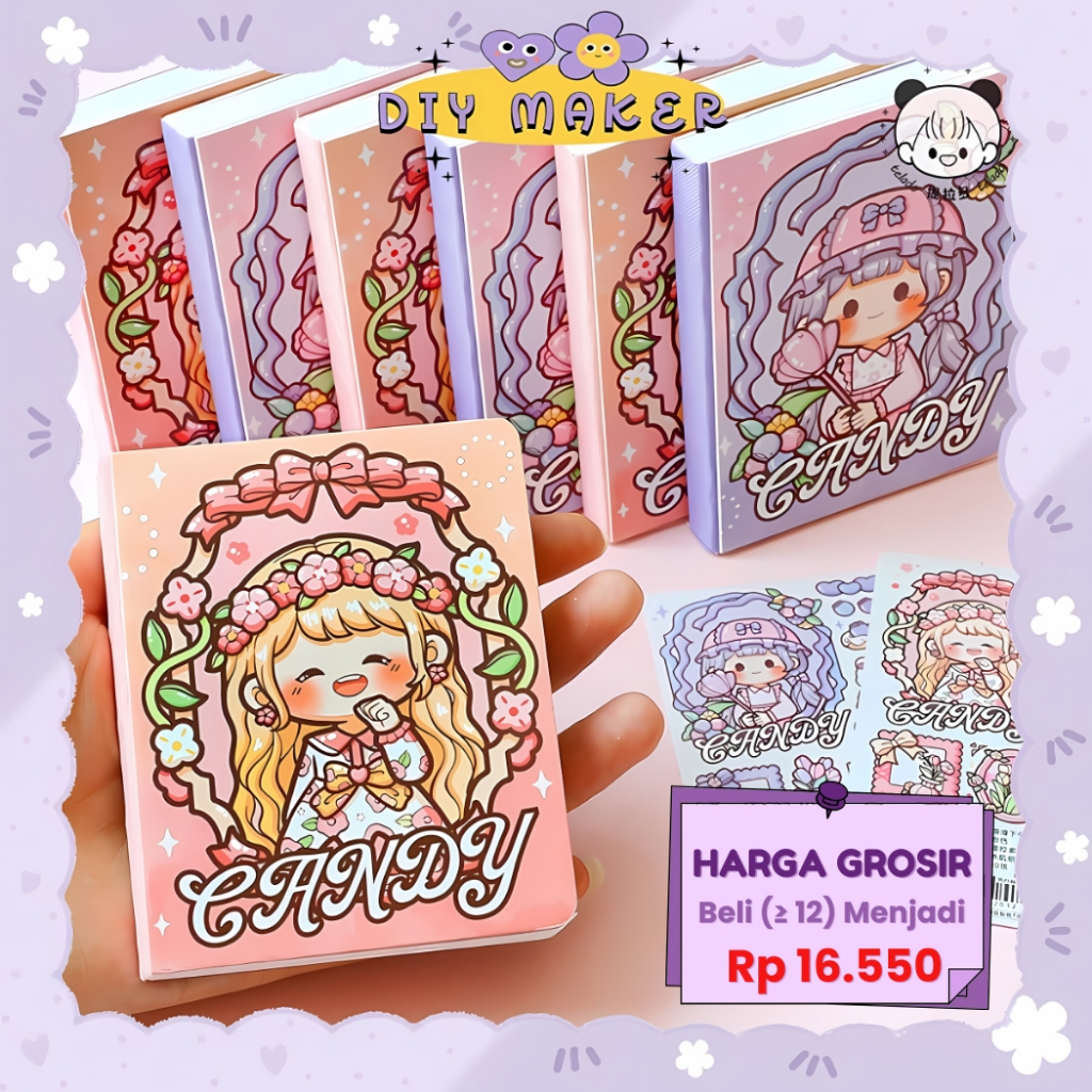 

DM Buku Diary Notebook Kecil Romantic Afternoon Tea Candy Book 80 Halaman Jurnal Perjalanan TLD121