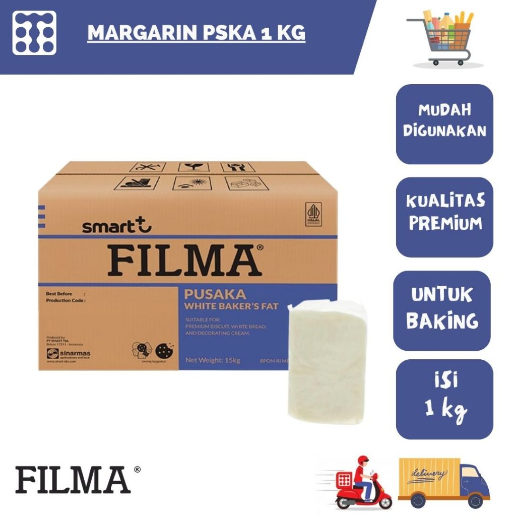 

Filma Pusaka White Baker's Fat Margarin PSKA 1 Kg