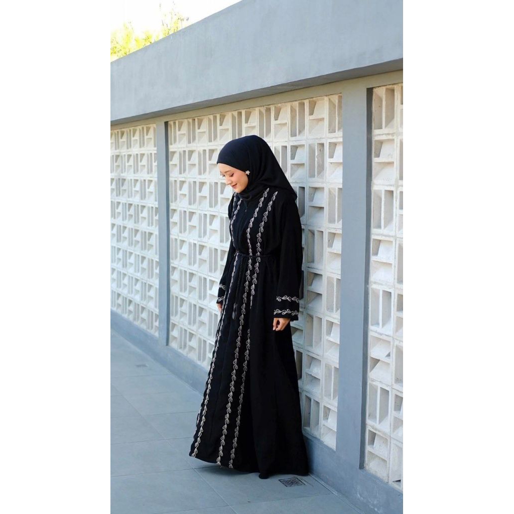 Gamis LatufahhhJubah Hitam Arab Turki Turky Maroko Mesir Saudi Madinah Dubai India Murah Umroh Haji 