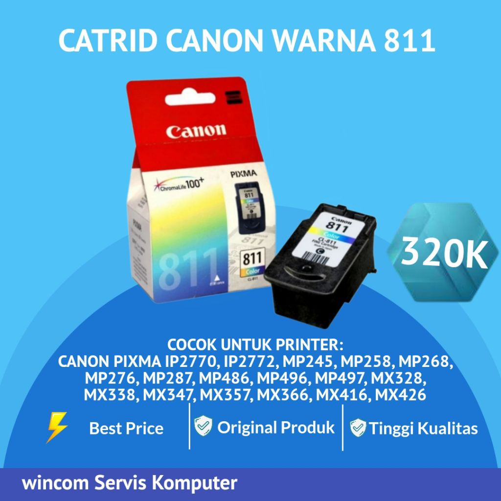 cartridge 811 warna canon