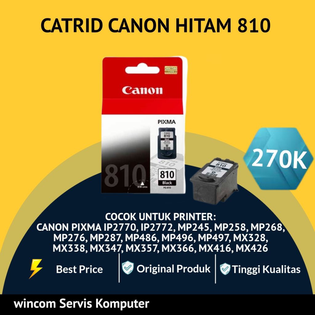 cartridge 810 hitam Canon