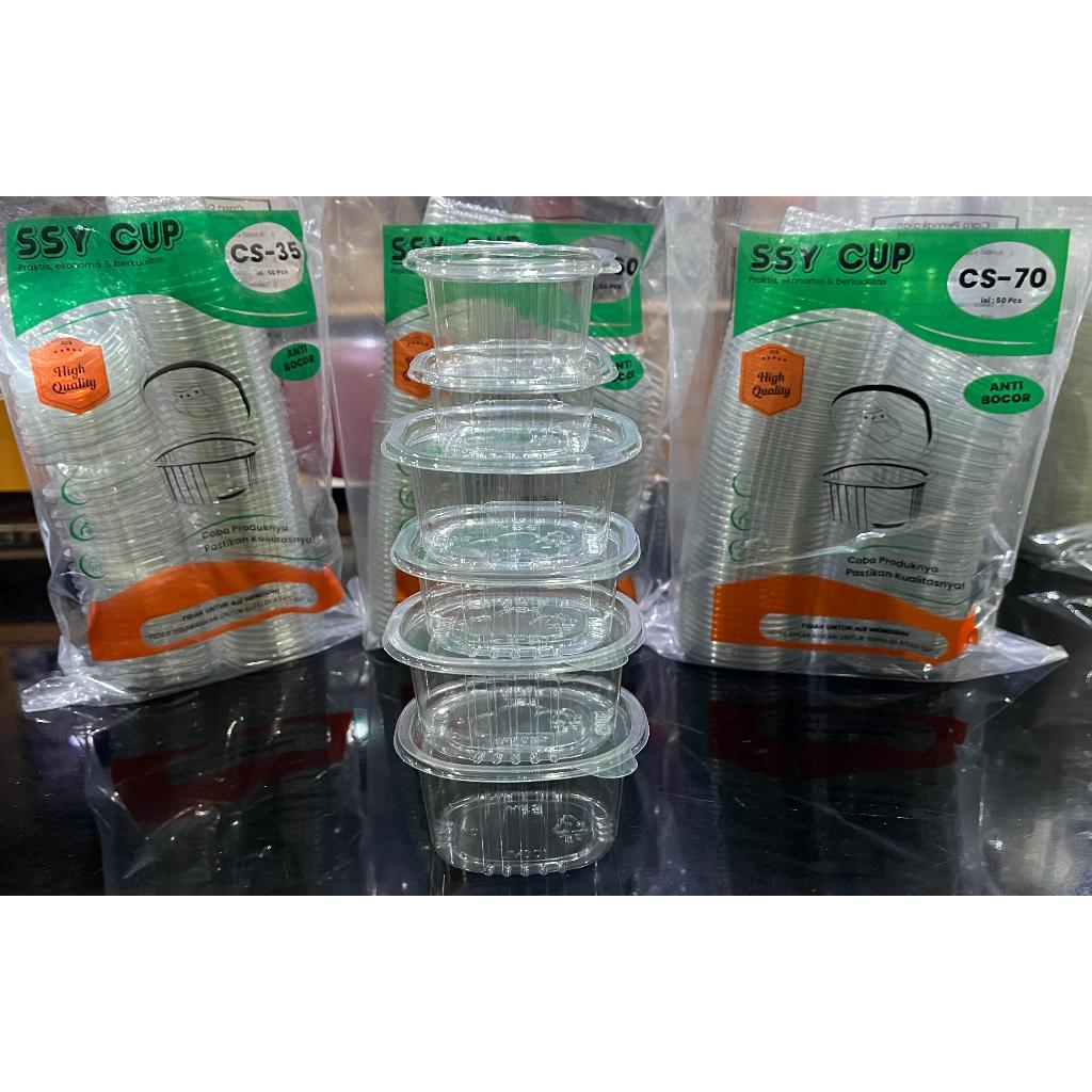 CUP SAUCE JELLY AGER DESSERT MIKA SAMBAL PUDING SAOS