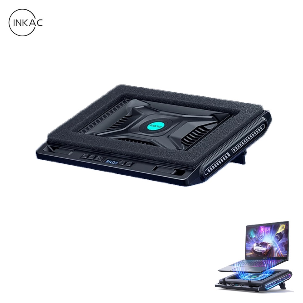 CODINKAC Llano V10 Pro Laptop Cooling Pad Equipped Gigantic Turbo-Fan Gaming Laptop Cooler With