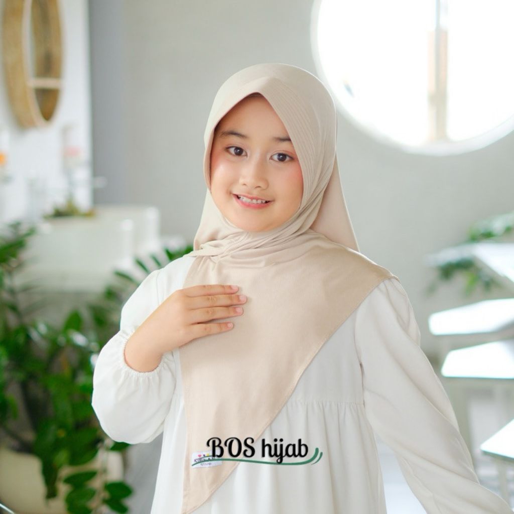 Hijab Instan Anak 7-13 Tahun/Hijab Instan Segitiga Ped