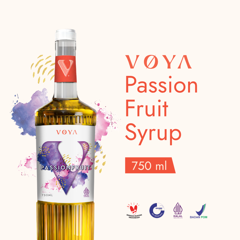 

VOYA Premium Passion Fruit Syrup 750 ML (Sirup Premium Rasa Markisa)