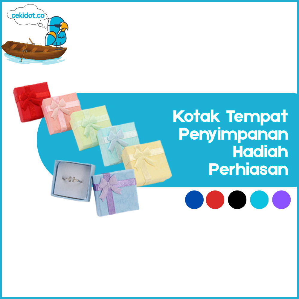 

Cekidot Kotak Kotak Pita / Kotak Tempat Penyimpanan Hadiah Perhiasan Kalung Cincin / Jewelry Gift Box Y3375