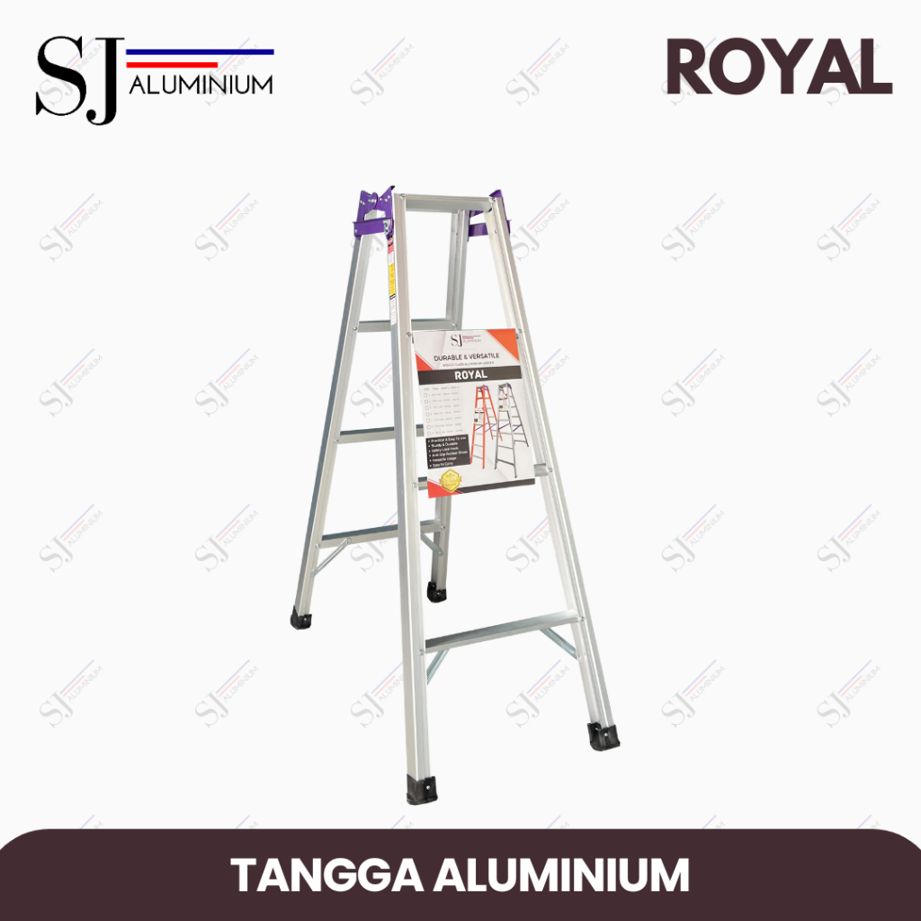 [SJA] ROYAL - Tangga Lipat Aluminium / Tangga Aluminium Lipat / Tangga Jumbo Multifungsi Warna - Uku