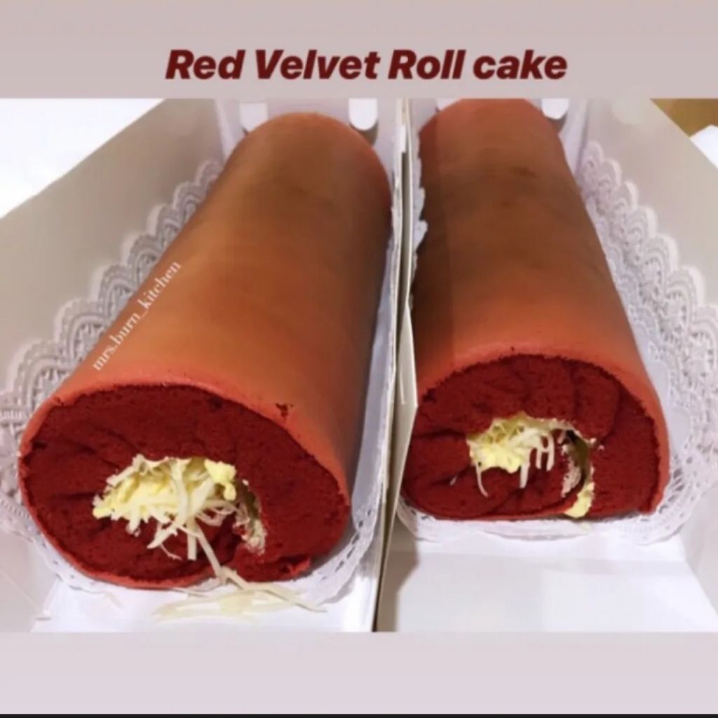 

Bolu gulung red Velvet Nutella cheese rollcake