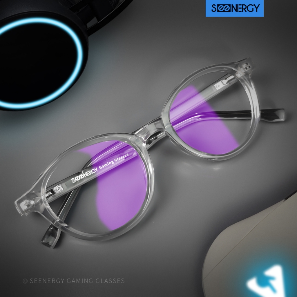 SEENERGY Kacamata Gaming | Flow Transparent Grey