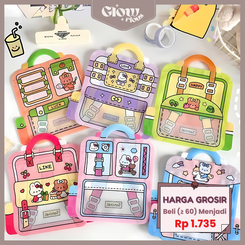 

GR Kantong Plastik Souvenir Snack Hadiah Aksesoris Zipper Lock Aesthetic Lucu Plastik Tahan Air ST08