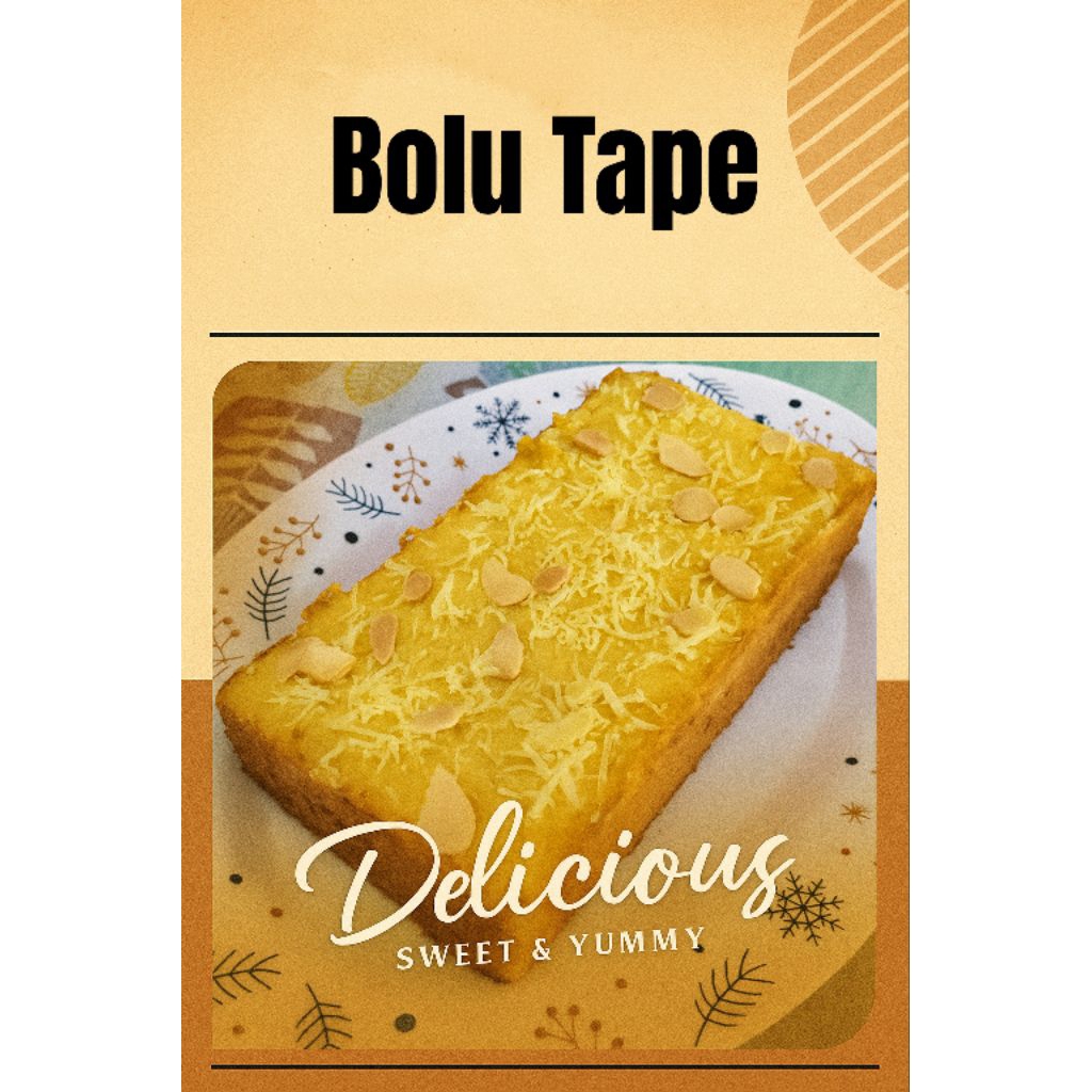 

Bolu Tape ukuran loyang 20x10cm