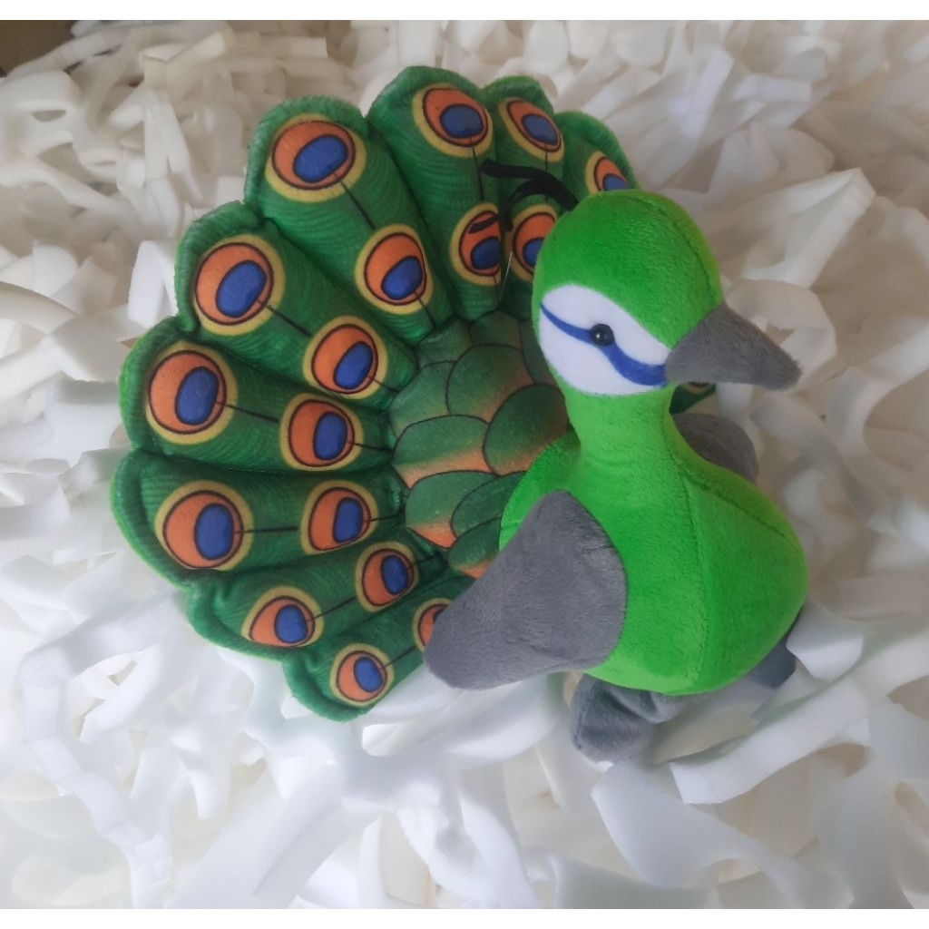 Boneka Burung Merak 30cm//boneka peacok untuk hadiah atau kado