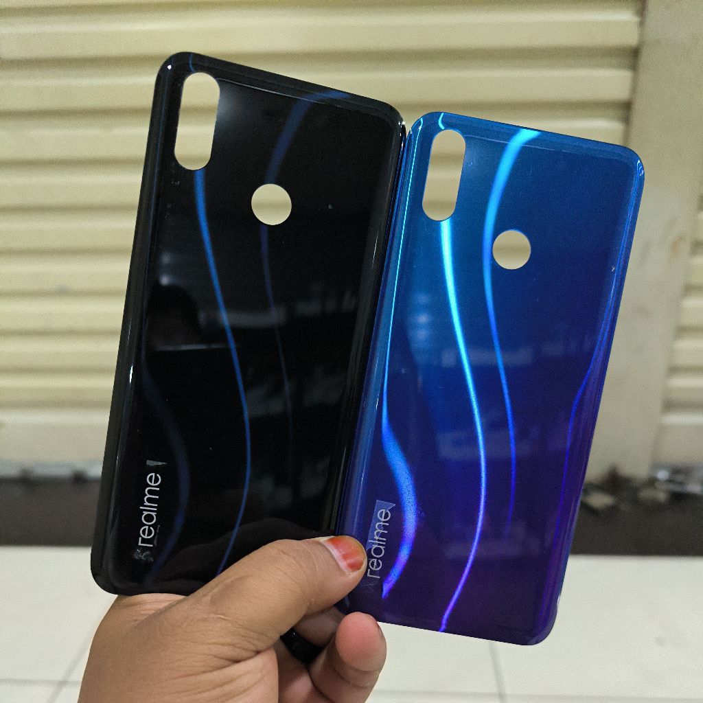 backdoor backcover tutup belakang tutup batre realme 3 pro