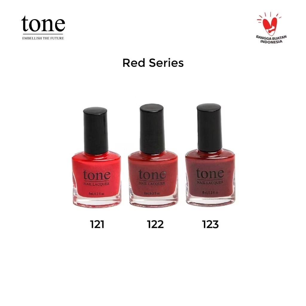 Tone Nail Lacquer | Kutek Tone Nail Polish ( Red / Dark Cherry Series )