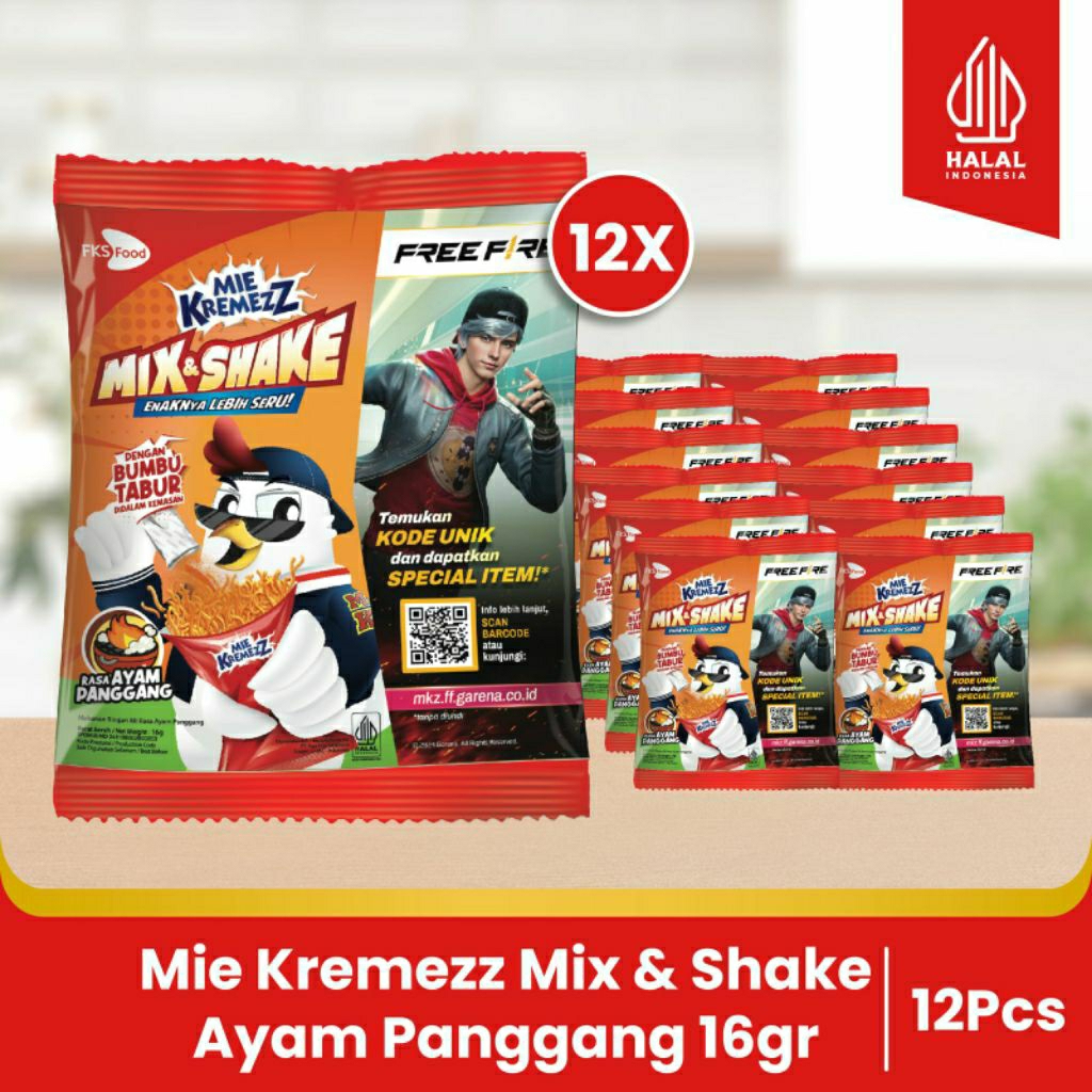 

Paket Bundling - Mie Kremezz - Mix & Shake - Ayam Panggang - 16 gr - 12 pcs