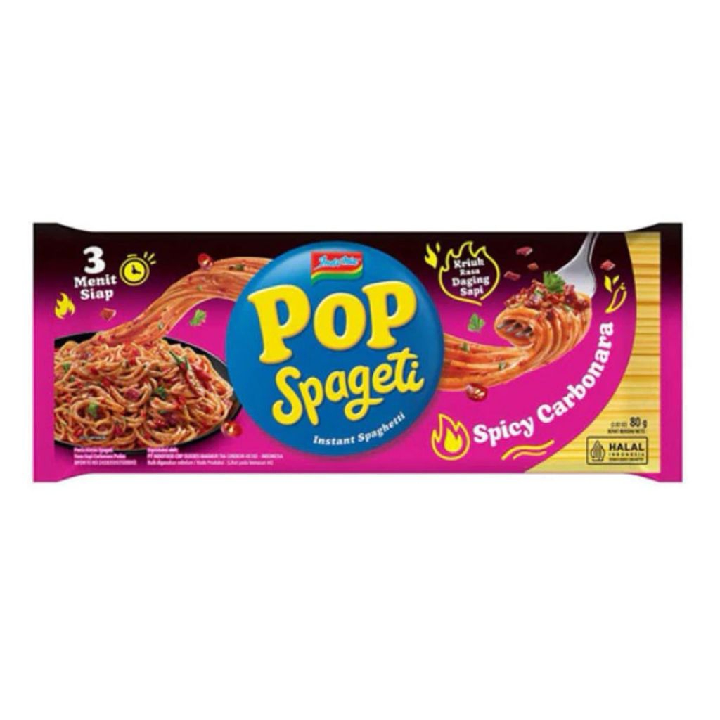 

Indomie Pop Spageti Instant Spaghetti Spicy Carbonara 3 x 80 gram ( 3 Pcs )