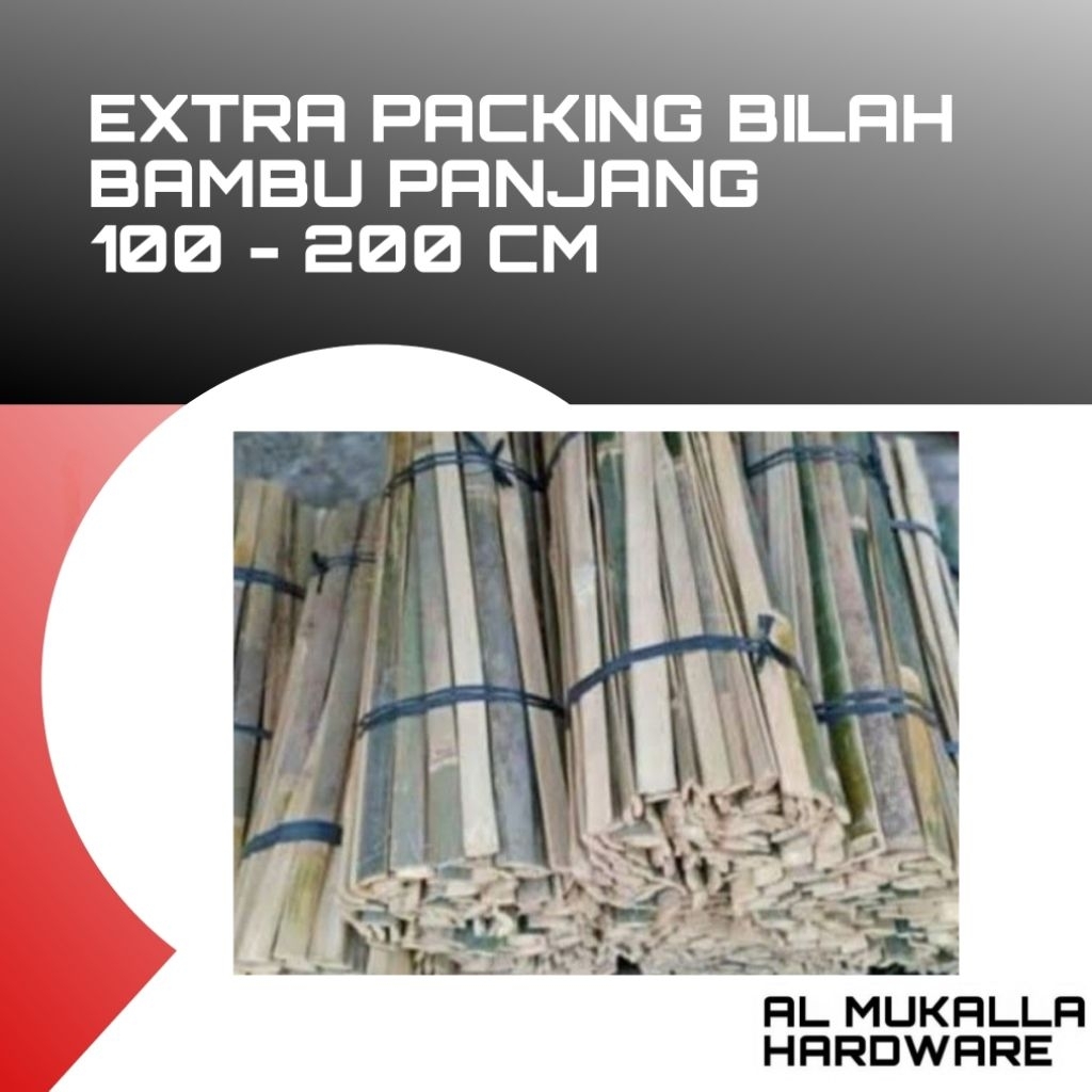 Extra Packing Bambu Khusus Rel Kolong Dapur / Rel lemari Sliding / Lis Alumunium Dan Alumunium