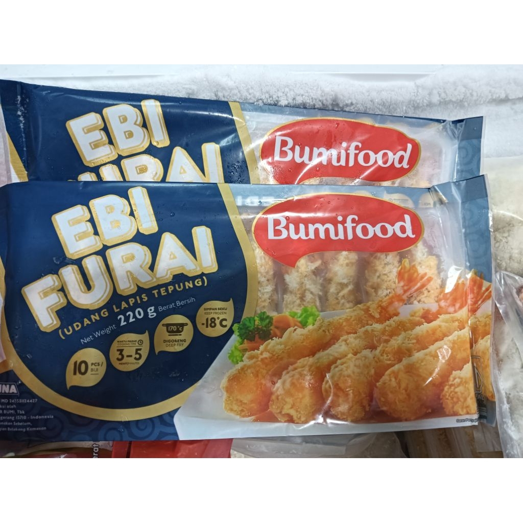

EBI FURAI BUMIFOOD/ UDANG BALUT TEPUNG KEMASAN 220 GRAM