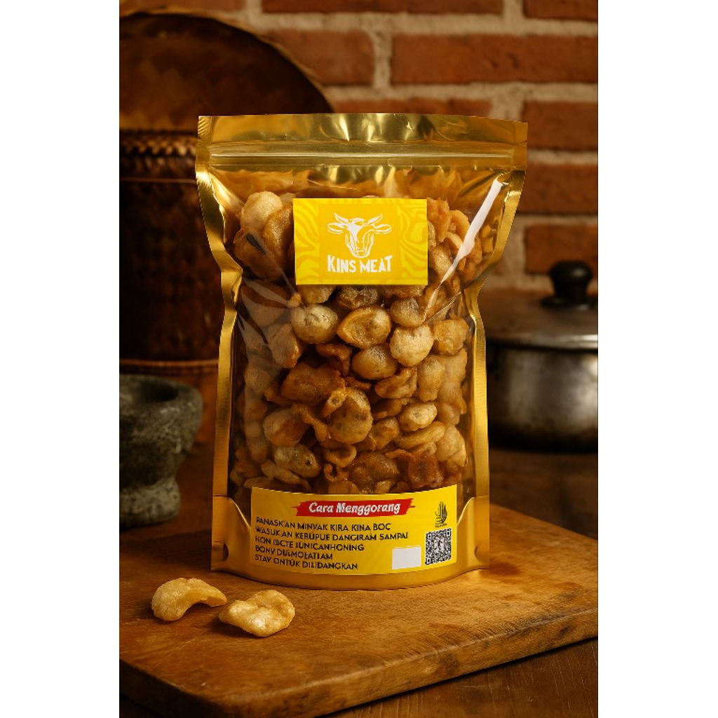 

Kerupuk kulit Sapi mentah Karupuak jangek Latua Super Asli Sumatra Barat isi 100gr