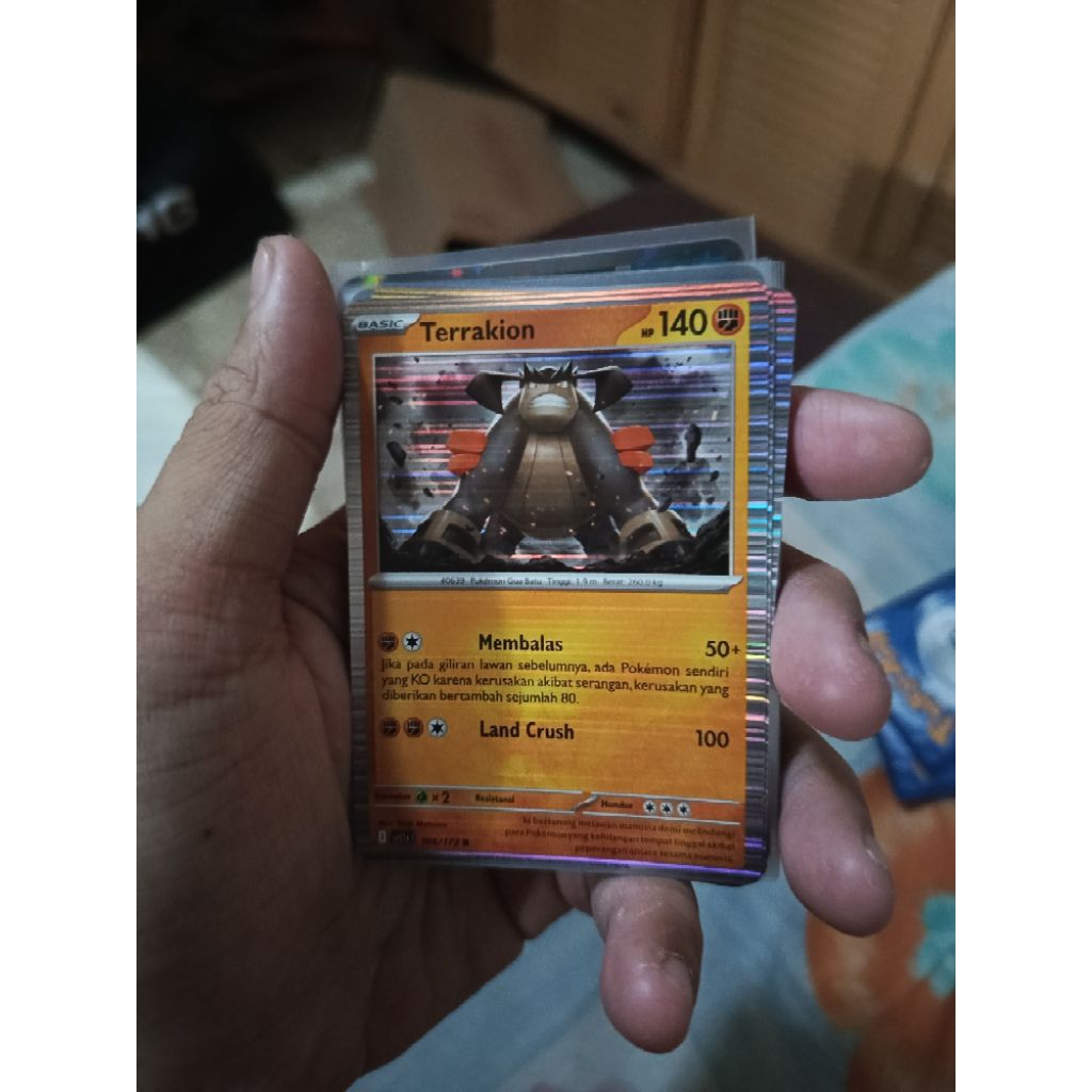 Kartu pokemon bahasa Indonesia Black White Terrakion