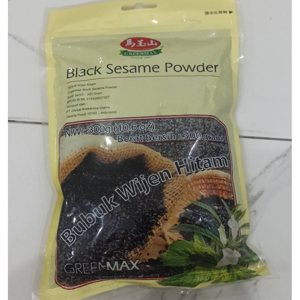 

GreenMax Black Sesame Powder 300g / GreenMax Sereal Bubuk Wijen Hitam 300g