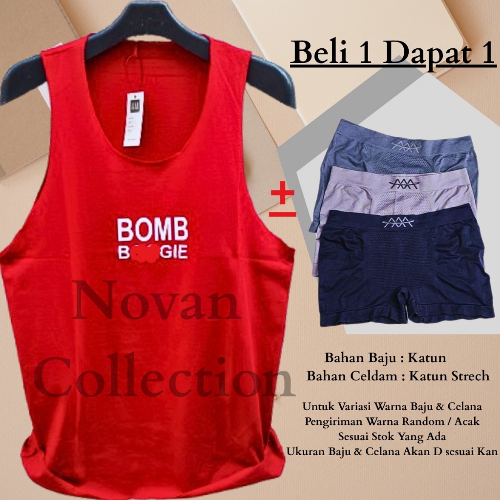 ( FREE CELDAM ) Baju kaos Dalam pria Terbaru 2025 Celana Dalam Pria Singlet cowok Dewasa kaus kutang