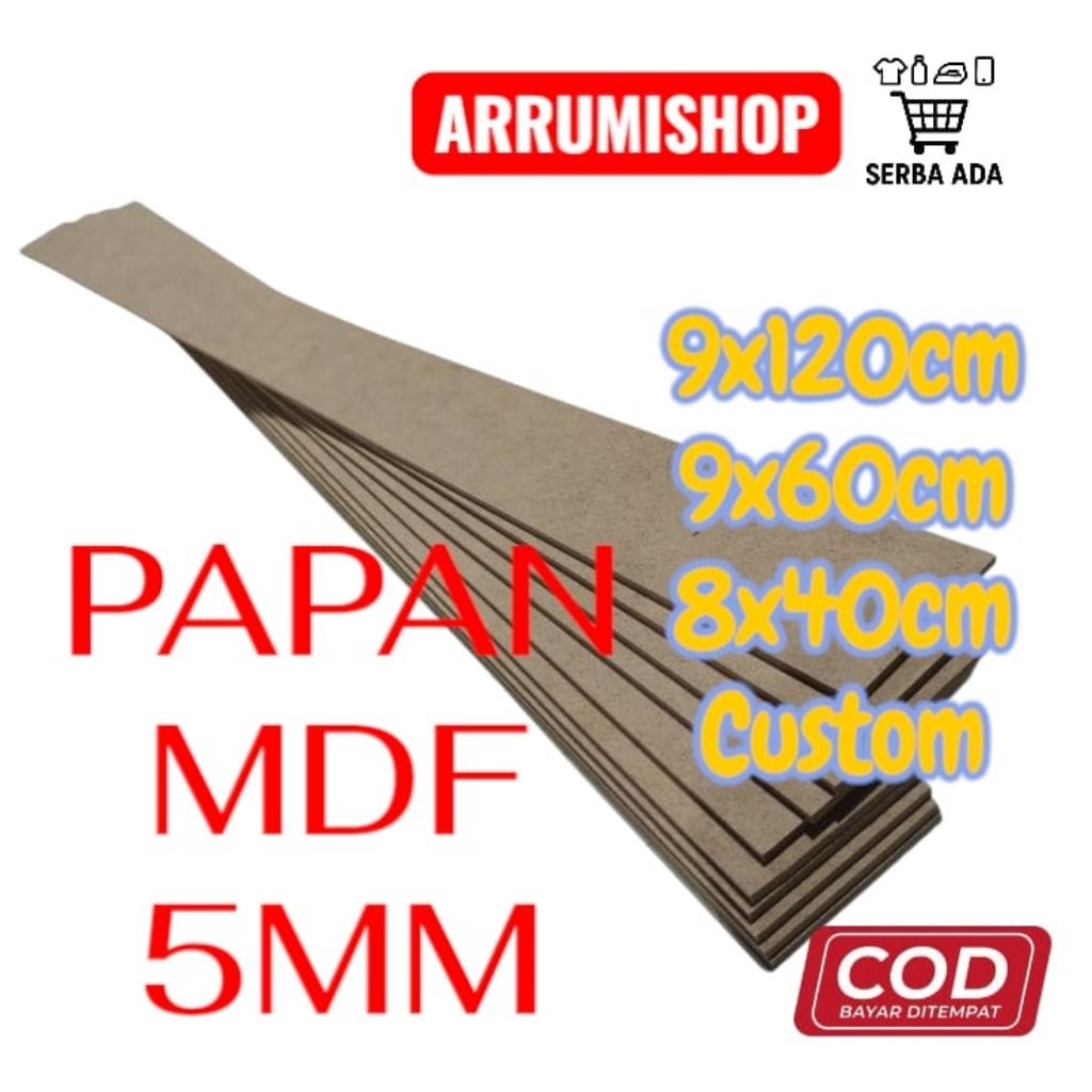 papan mdf wall batten/mdf 5mm/bahan bingkai/mdf panjang 122cm