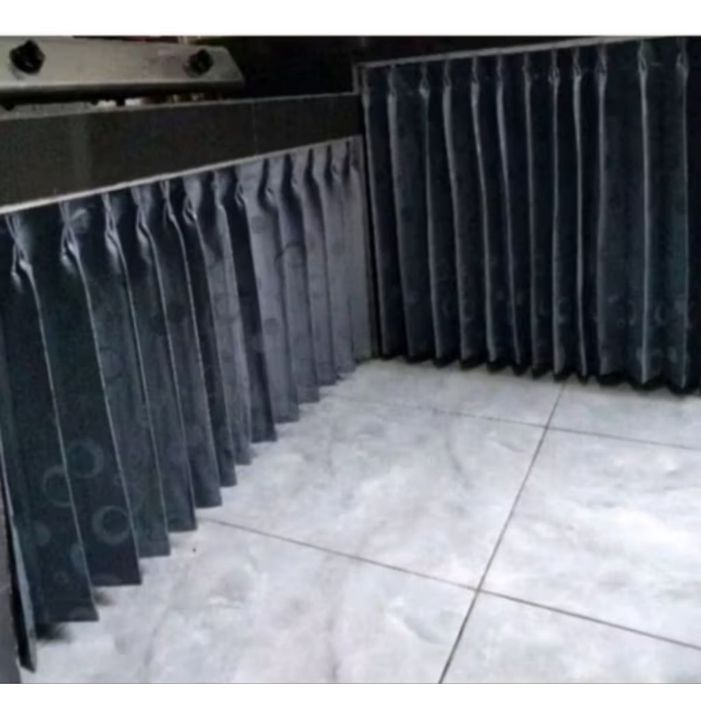 Gorden kolong dapur 1set besi balok gorden model cantolan kawat ss plisket gorden ventilasi gorden p