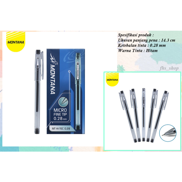 

Pulpen Hi Tech 0.28 mm Montana Brand Pulpen Gel Hi Tech Bolpen Gel Hi Tech Ballpoint Gel Hi Tech