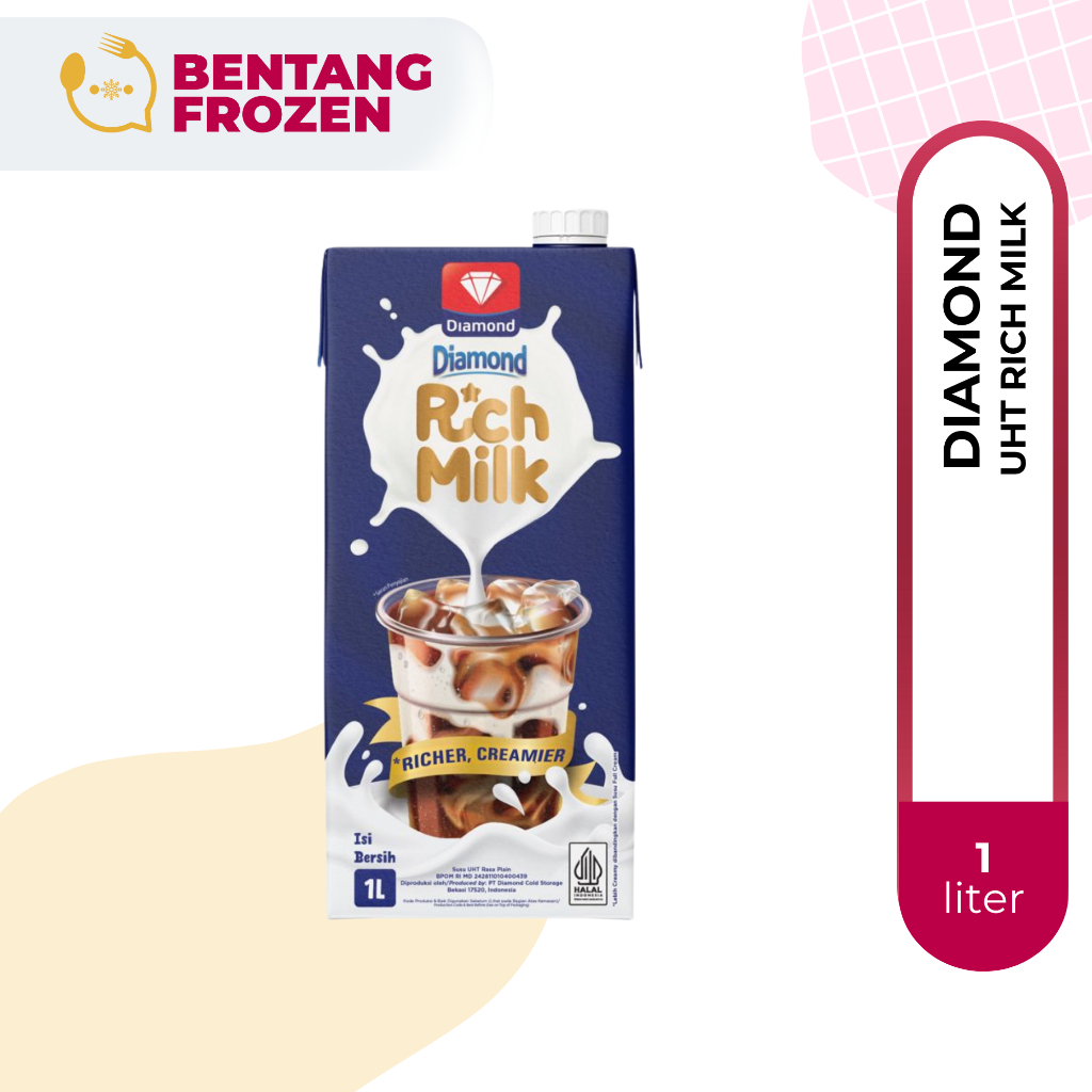 

Diamond UHT Rich Milk 1 Liter / Susu Diamond Rich Milk