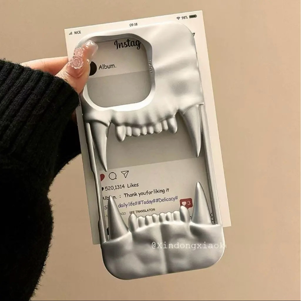 CASING IPHONE 13 BENTUK GIGI HARIMAU